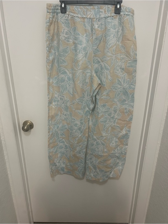 Tommy Bahama Pants - Tommy Bahama Beige Pants with Light Blue Floral Print